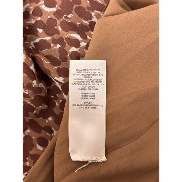 Aritzia Dress Small Womens Wilfred Tempest Smocked Chiffon Long Sleeve Mini - Picture 9 of 9